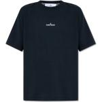 Marineblaue Stone Island T-Shirts für Herren Größe XXL 