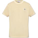 Gelbe Kurzärmelige Stone Island T-Shirts für Herren Größe S 
