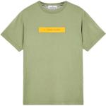 Reduzierte Grüne Stone Island T-Shirts aus Baumwolle für Herren Größe S 