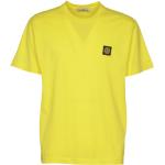 Reduzierte Gelbe Stone Island T-Shirts aus Baumwolle für Herren Größe L 