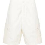 Weiße Casual Stone Island Cargo-Shorts mit Reißverschluss aus Baumwolle für Herren für den für den Sommer 