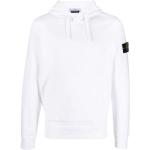 Reduzierte Weiße Stone Island Herrensweatshirts aus Baumwolle mit Kapuze Größe XXL 