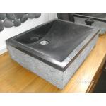 Schwarze Aufsatzwaschbecken & Aufsatzwaschtische aus Marmor ohne Hahnloch 
