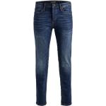 Graue Jack & Jones Stone Slim Fit Jeans aus Baumwollmischung für Herren 