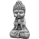 Graue Asiatische 10 cm Buddha-Gartenfiguren aus Kunststein frostfest 