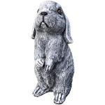 10 cm Hasen-Gartenfiguren aus Kunststein wetterfest 