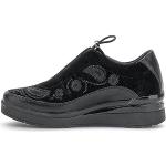 Schwarze Stonefly Low Sneaker mit Schnürsenkel aus Leder für Damen Größe 38 