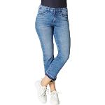 STOOKER Women 5-Pocket Denim Jeans Hose »California Cropped Straight Fit - darkdenim Vintage - D40/L26
