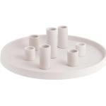 Reduzierte Weiße 29 cm Storefactory Runde Kerzenständer & Kerzenhalter aus Keramik 