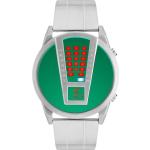 Grüne 5 Bar wasserdichte Wasserdichte STORM Watches Quarz Armbanduhren mit Binär-Zifferblatt 