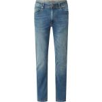 Hellblaue Christian Berg Men Straight Leg Jeans aus Baumwollmischung für Herren Größe XXL 
