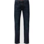 Straight Fit Jeans mit Stretch-Anteil Modell 'HUGO 734' 30/32 men Marineblau