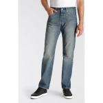 Straight-Jeans LEVI'S "501 ORIGINAL" blau (misty lake) Herren Jeans Straight Fit mit Markenlabel Bestseller