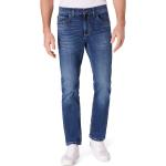 Blaue Jeans mit dicken Nähten aus Denim für Herren Größe XXL 