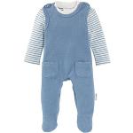 Blaue Bornino Strampler mit Shirt aus Baumwolle für Babys Größe 56 