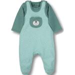 Dunkelgrüne Langärmelige Sterntaler Strampler mit Shirt aus Jersey für Babys Größe 50 