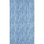 Blaue Gestreifte Maritime Badehandtücher & Badetücher aus Baumwolle 100x180 