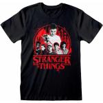 Schwarze Stranger Things T-Shirts für Herren Größe XL 