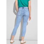 Hellblaue Street One Slim Fit Jeans aus Baumwolle für Damen Einheitsgröße 