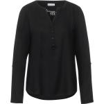 Schwarze Unifarbene Street One Blusenshirts & Schlusen für Damen Größe S 