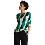 Reduzierte Grüne 3/4-ärmelige Street One Blusenshirts & Schlusen mit Knopf für Damen Größe M 