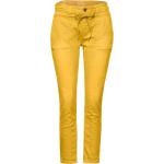 Gelbe Loose Fit Street One Bonny Stretch-Jeans mit Reißverschluss aus Denim für Damen Weite 32, Länge 28 