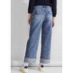 Hellblaue Casual Street One Jeans-Schlaghosen aus Baumwolle für Damen 
