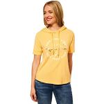 Reduzierte Gelbe Kurzärmelige Street One T-Shirts mit Kapuze für Damen Größe XS 