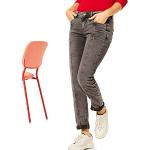 Reduzierte Braune Casual Street One Slim Fit Jeans aus Denim für Damen Größe M Weite 31 