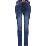 Indigofarbene Loose Fit Street One Slim Fit Jeans aus Denim für Damen Weite 27 