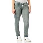 Reduzierte Olivgrüne Casual Street One Slim Fit Jeans aus Denim für Damen Weite 30 