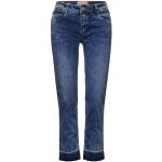 Indigofarbene Loose Fit Street One Ankle-Jeans aus Denim für Damen Weite 27 