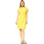 Gelbe Kurzärmelige Street One Sweatkleider mit Kapuze für Damen Größe S für den für den Sommer 