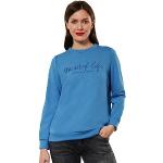 Reduzierte Blaue Street One Rundhals-Ausschnitt Damensweatshirts Größe M 