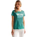 Reduzierte Grüne Kurzärmelige Street One T-Shirts für Damen Größe L 