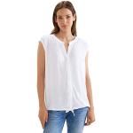 Reduzierte Weiße Bestickte Ärmellose Street One Transparente Blusen & durchsichtige Blusen für Damen Größe M für den für den Sommer 