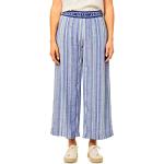 Blaue Loose Fit Street One 7/8-Hosen aus Viskose für Damen Weite 40 