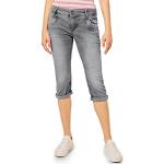 Reduzierte Graue Casual Street One Slim Fit Jeans aus Denim für Damen Weite 33 für den für den Sommer 