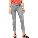 Reduzierte Graue Street One Slim Fit Jeans mit Knopf aus Denim für Damen Weite 31 