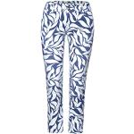 Blaue Bestickte Casual Street One Slim Fit Jeans aus Denim für Damen Weite 33 