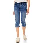 Indigofarbene Casual Street One Slim Fit Jeans aus Denim für Damen Weite 26 für den für den Sommer 
