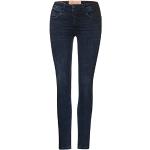 Reduzierte Schwarze Street One Slim Fit Jeans aus Denim für Damen Weite 32 