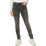 Schwarze Unifarbene Casual Street One Slim Fit Jeans aus Denim für Damen Weite 31 