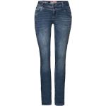 Reduzierte Indigofarbene Casual Street One Slim Fit Jeans aus Denim für Damen Weite 33 