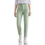 Mintgrüne Loose Fit Street One Slim Fit Jeans aus Denim für Damen Weite 29 