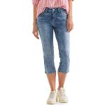 Reduzierte Indigofarbene Street One Slim Fit Jeans aus Denim für Damen Weite 25 