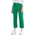 Reduzierte Grüne Unifarbene Casual Street One Straight Leg Jeans aus Denim für Damen Weite 26 