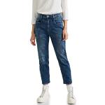 Indigofarbene Loose Fit Street One Mom-Jeans aus Denim für Damen Weite 28 