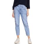 Hellblaue Loose Fit Street One Tapered Jeans aus Baumwollmischung für Damen Weite 25 