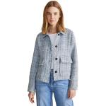 Reduzierte Hellblaue Street One Mini Kurzjacken & Cropped-Jackets aus Bouclé für Damen Größe M für den für den Herbst 